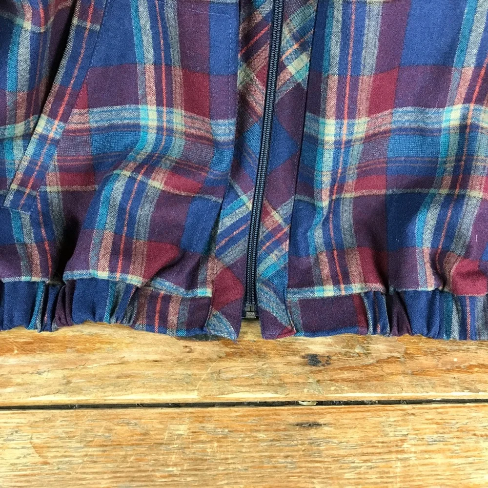 VTG 60s Pendleton Jacket XL Men Wool Bomber Coat Ricky Plaid Tartan‎ Fisherman